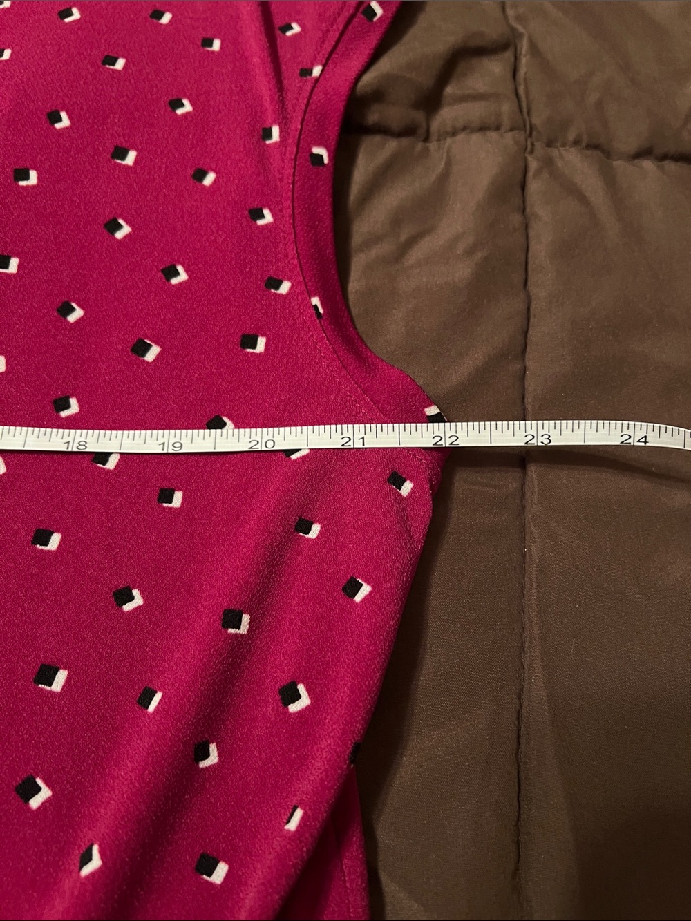 Elle Magenta Dot-Print Sleeveless Camisole - Picture 6 of 7